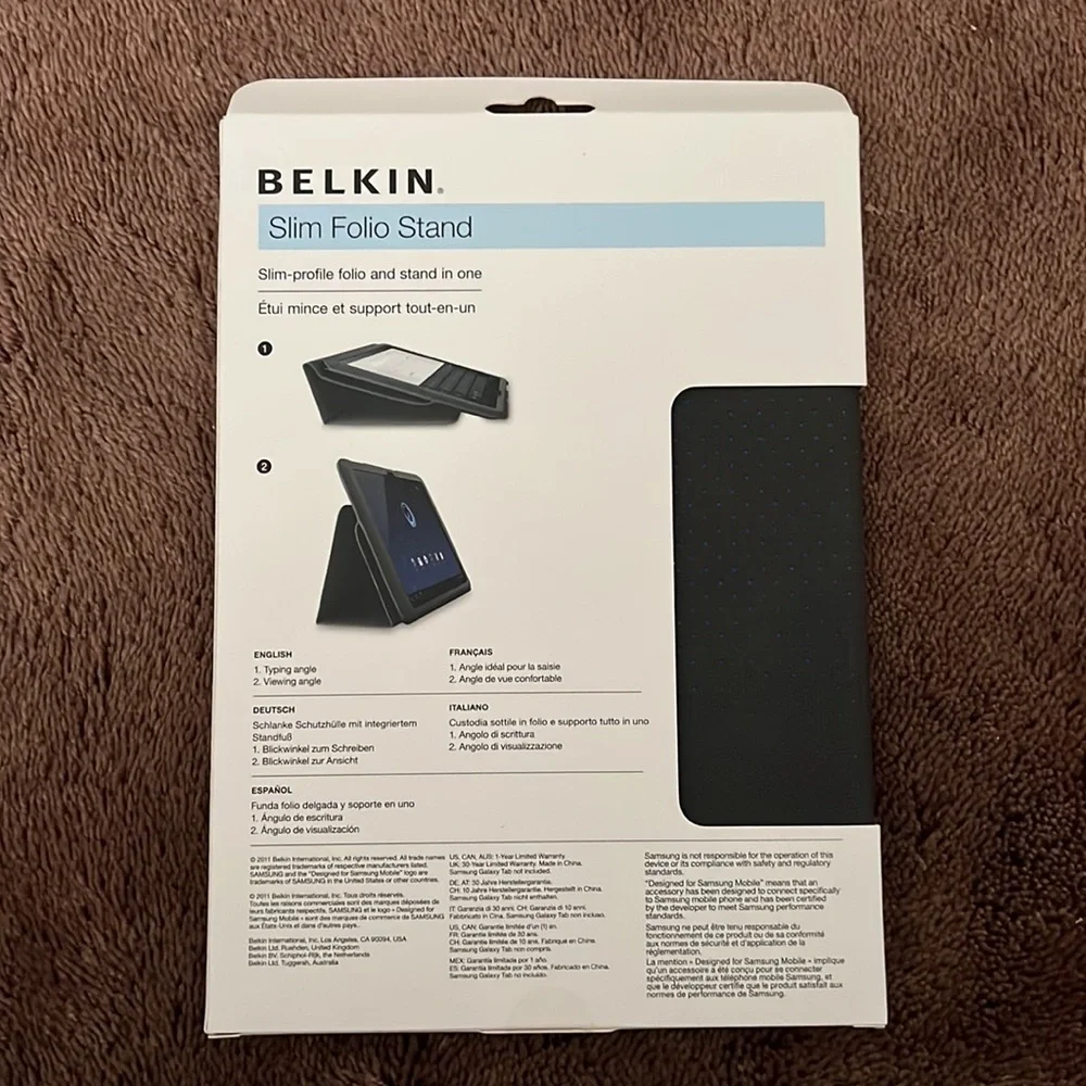 BRAND NEW BELKIN SLIM FOLIO STAND FOR 10.1
